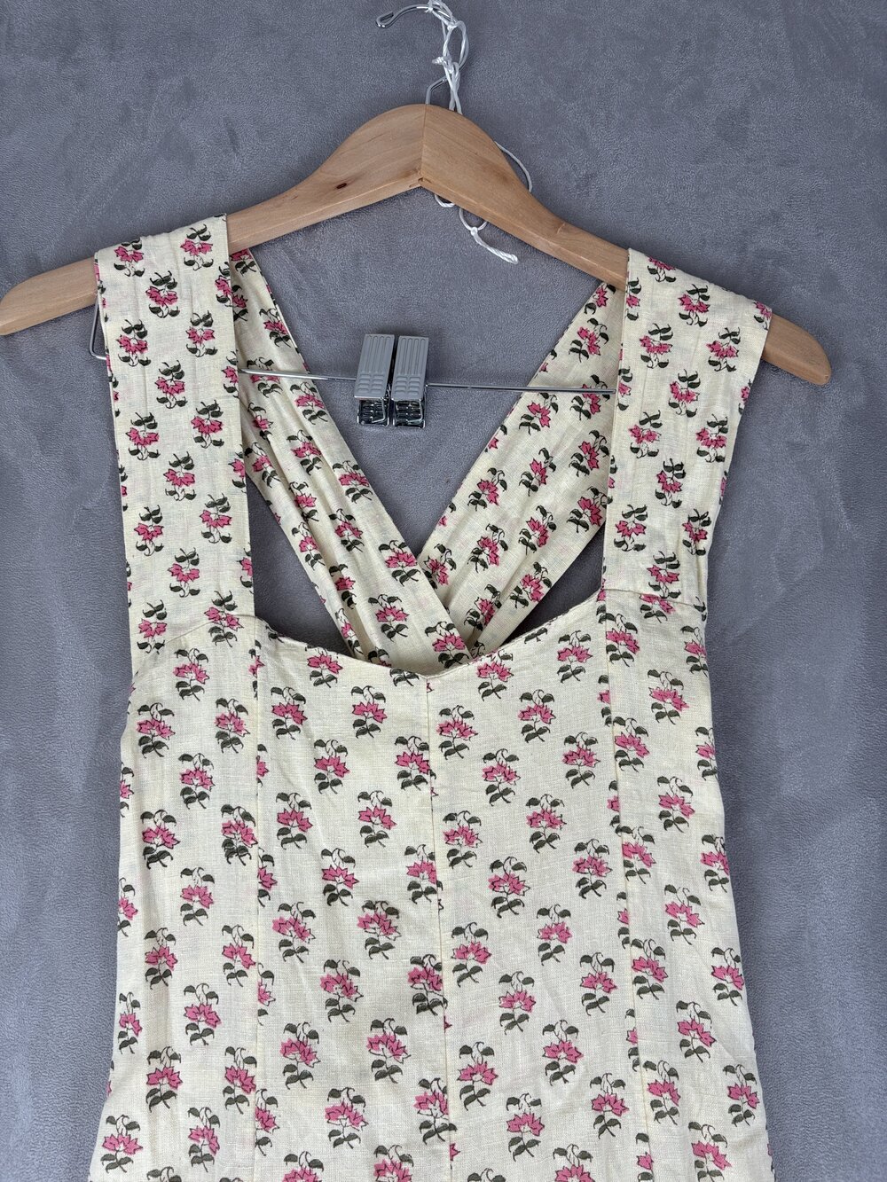 Daughters of India Floral Boho Maxi Dress V-Neck Size M - Picture 6 of 10